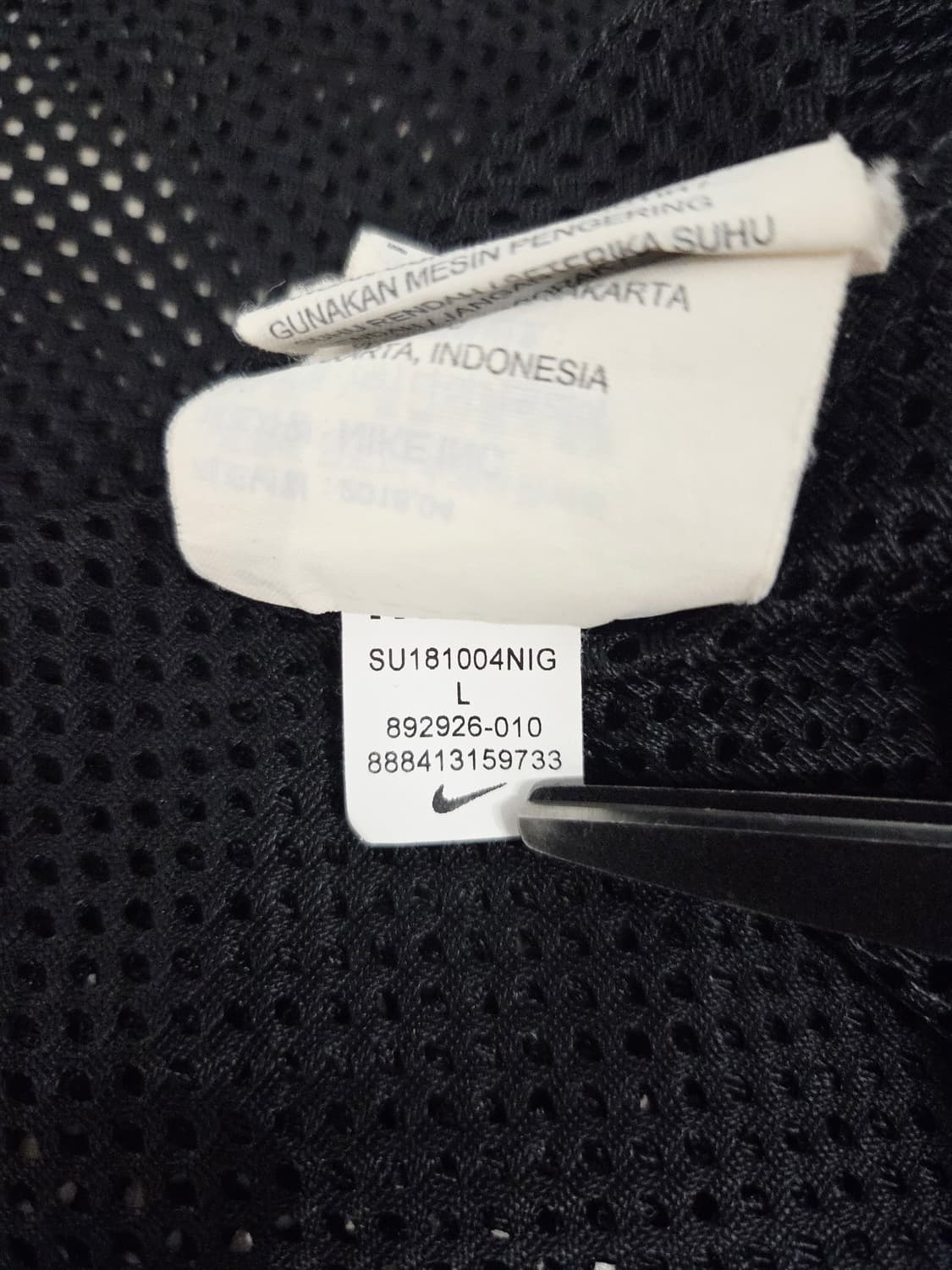 나이키 빅로고 메쉬 나시 블랙 상품이미지9