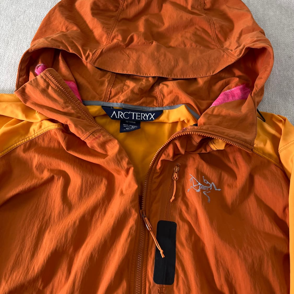105 아크테릭스 오렌지 윈드브레이커 나일론 자켓 상품이미지3