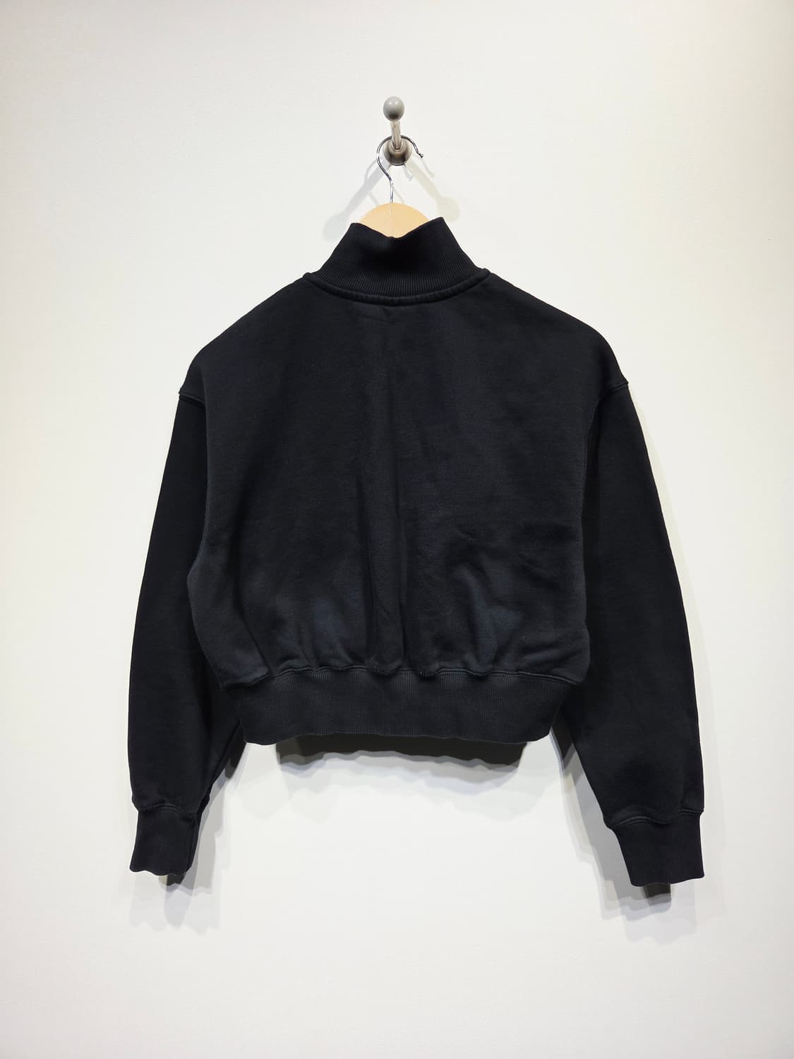 나이키 블랙 하프집업 크롭 맨투맨_S 상품이미지5