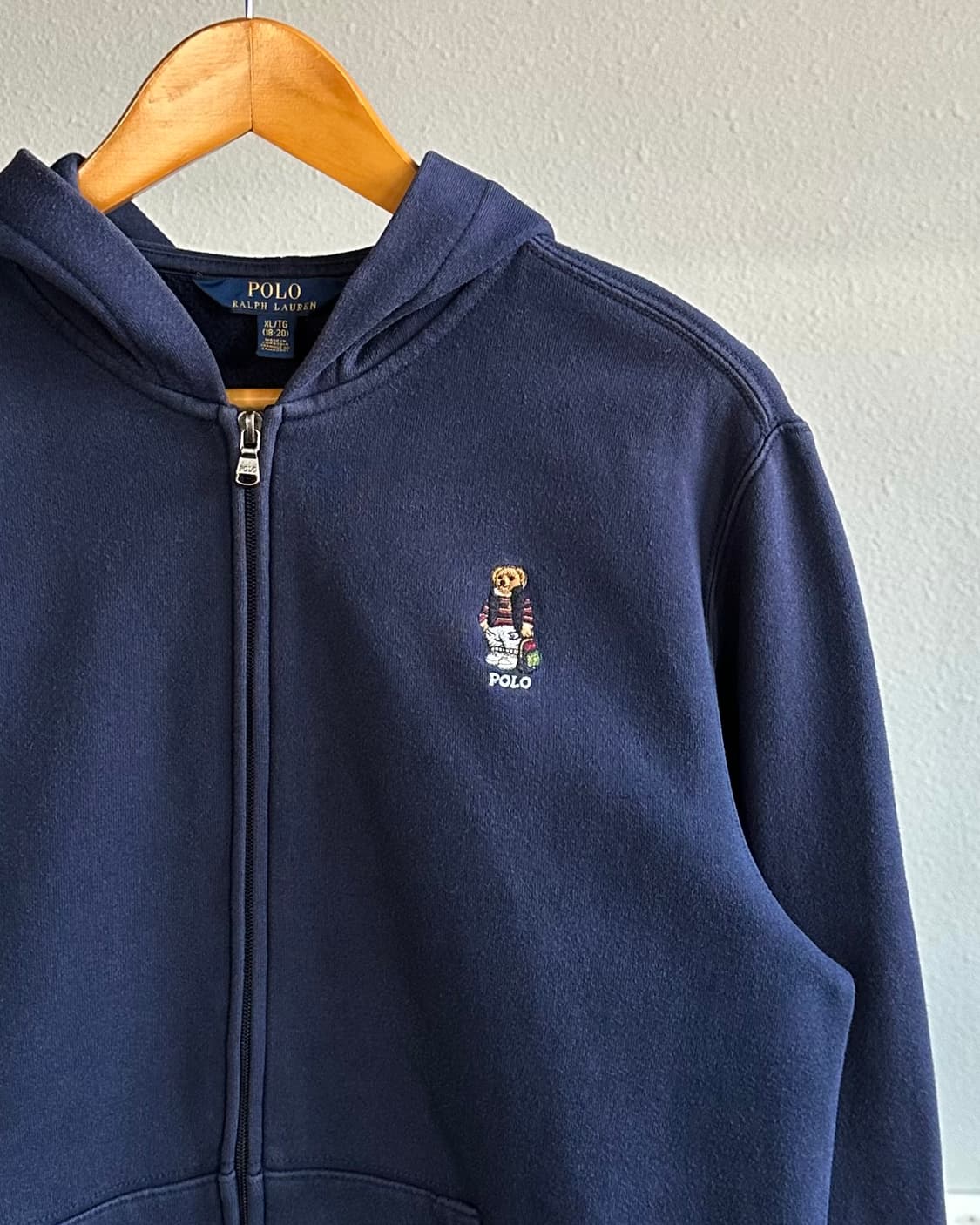 [M]폴로 랄프로렌 폴로베어 네이비 후드집업 상품이미지3