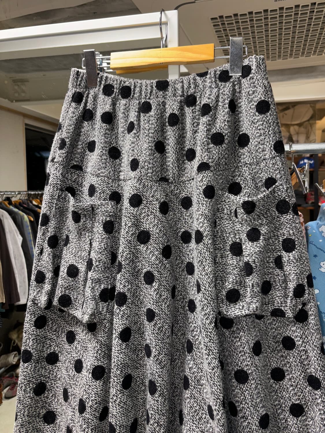 고이비토 미사키 도트 니트 롱스커트 상품이미지2