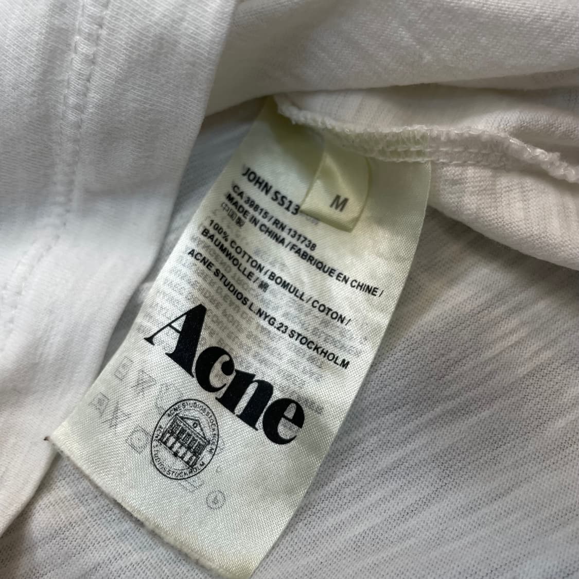 13ss acne studios 아크네 스튜디오 패치 하프 티셔츠 m  상품이미지4