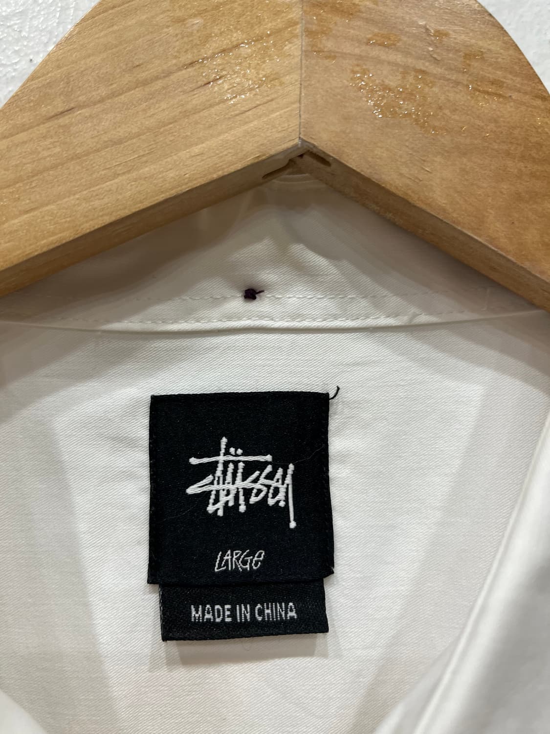 스투시 재팬 화이트 셔츠 L 상품이미지5