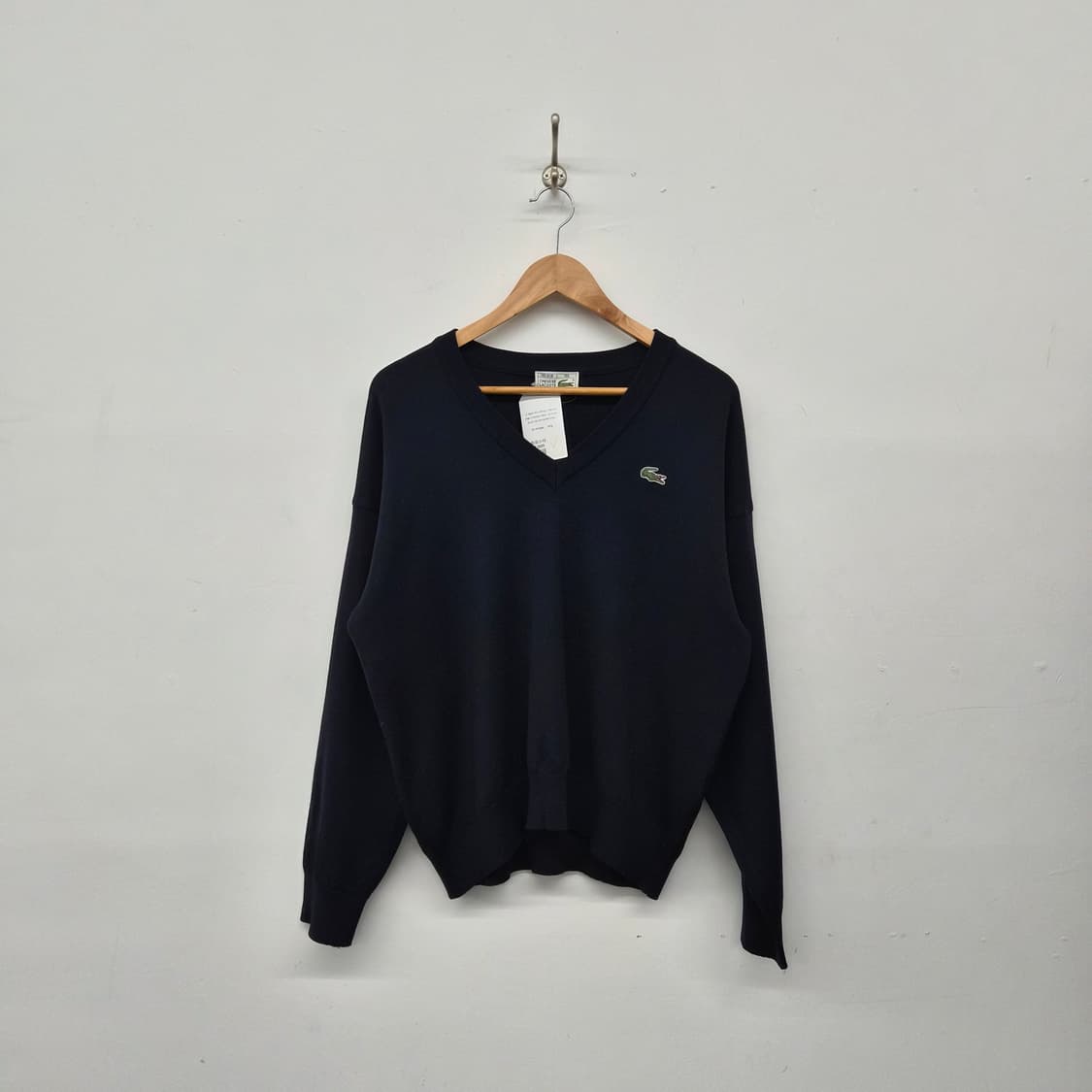 라코스테 네이비색 V넥 니트 남성 L 상품이미지1