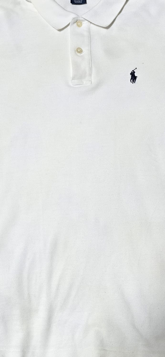 폴로 랄프로렌 여성 흰색 스키니 카라티 L 상품이미지5