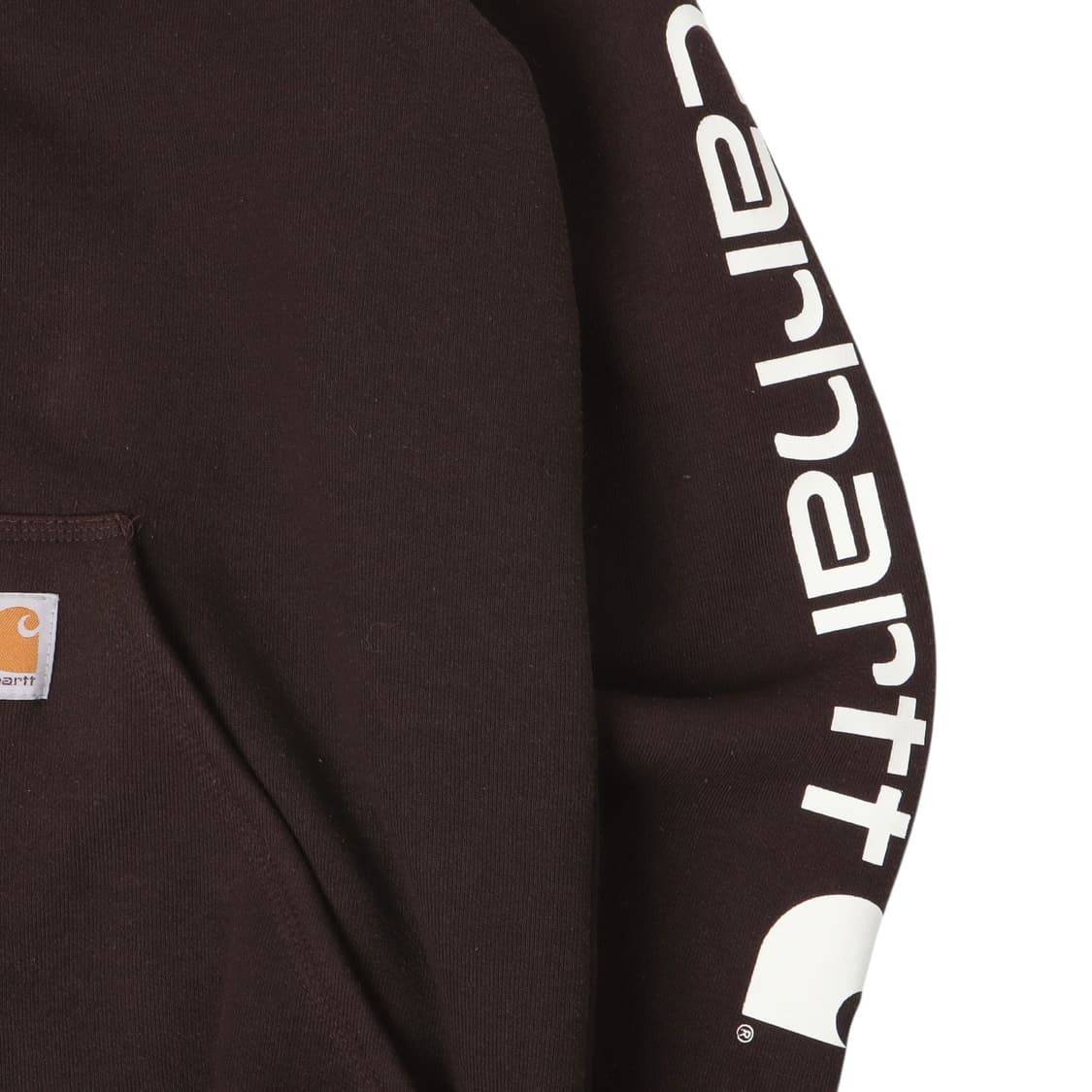 칼하트 다크브라운 k288 코튼 후드티 상품이미지3
