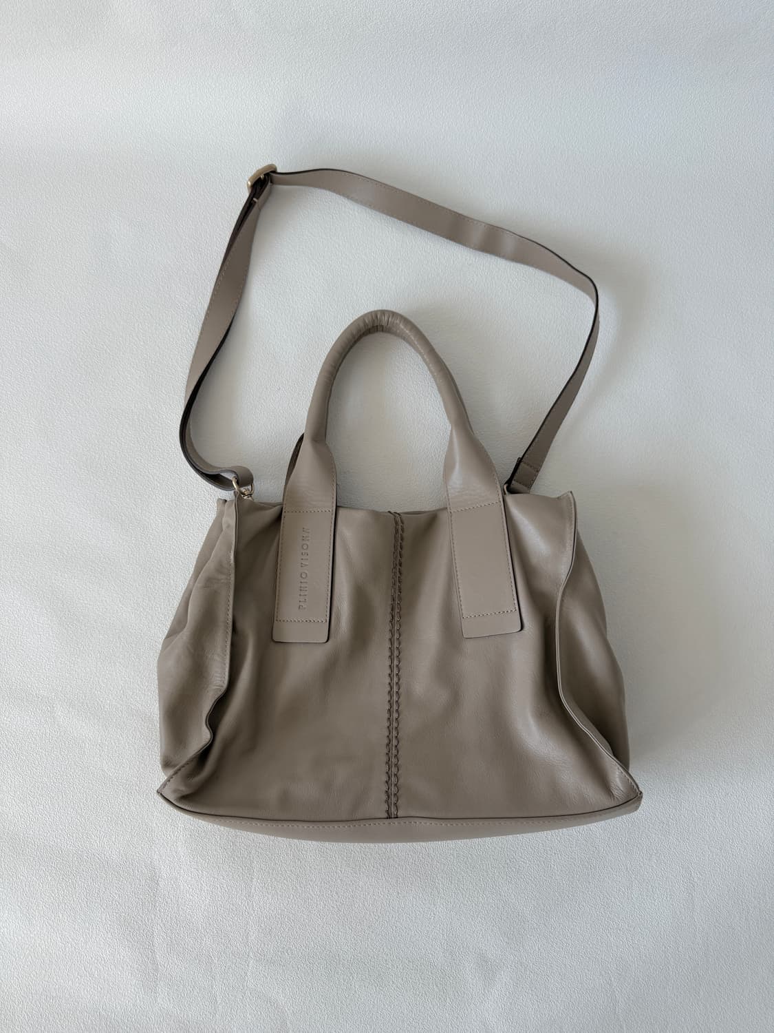 PLINIO VISONA 레더 크로스 토트백(ITALY) 상품이미지1