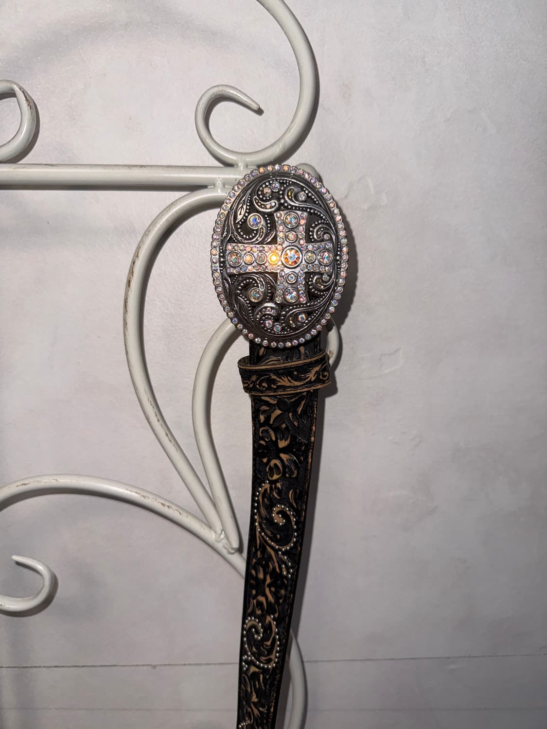 Bold oriental cubic cross buckle belt 상품이미지4