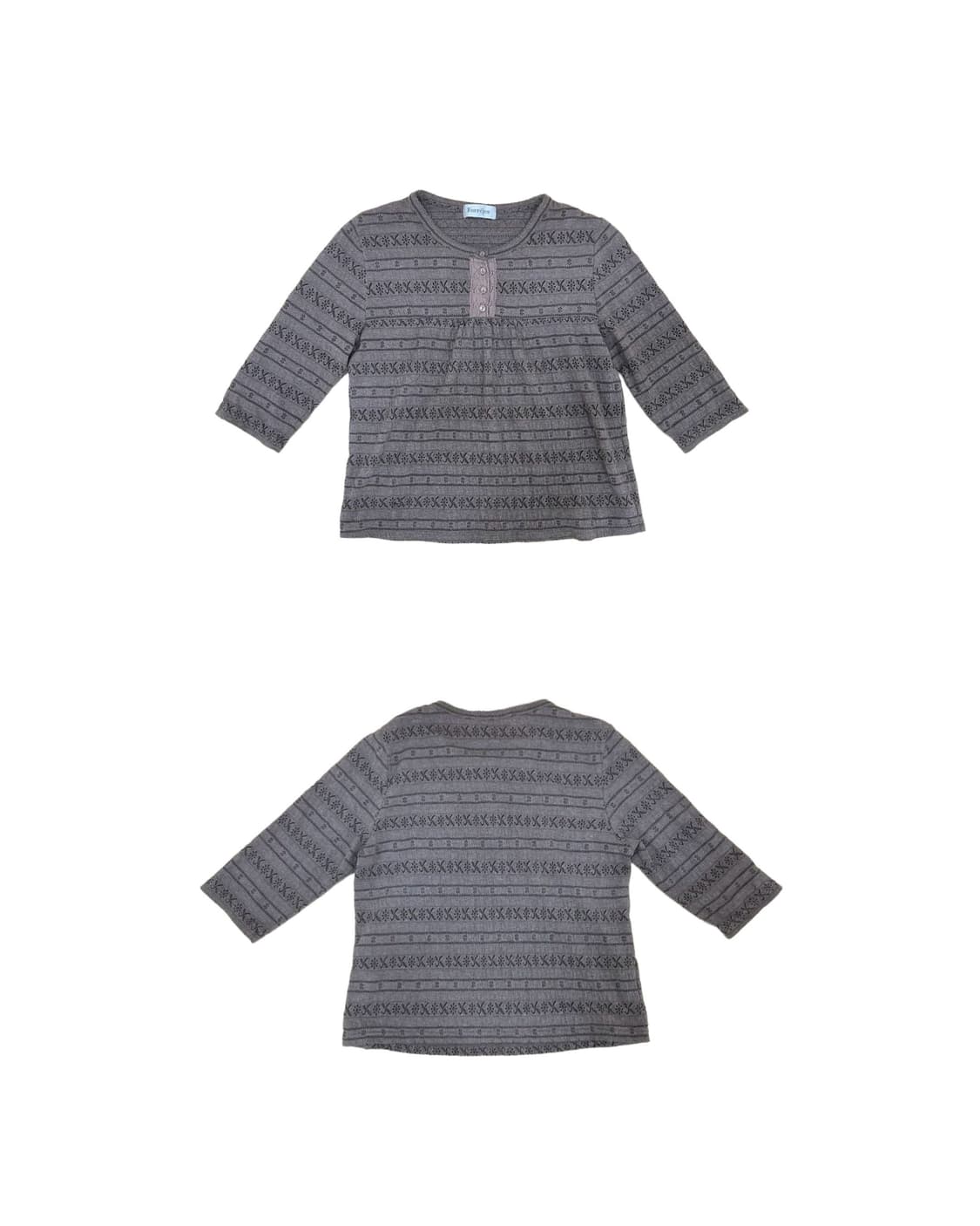 빈티지 브라운 레이스 탑 상품이미지1