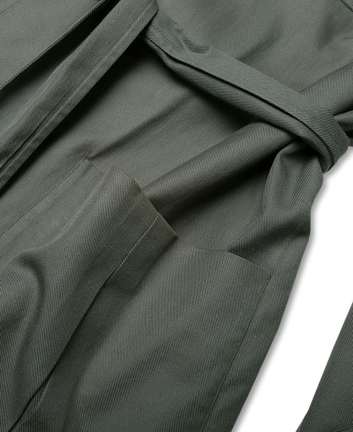 드 페트릴로 [De Petrillo] 카키 코튼 클래식 벨티드 자켓 상품이미지9