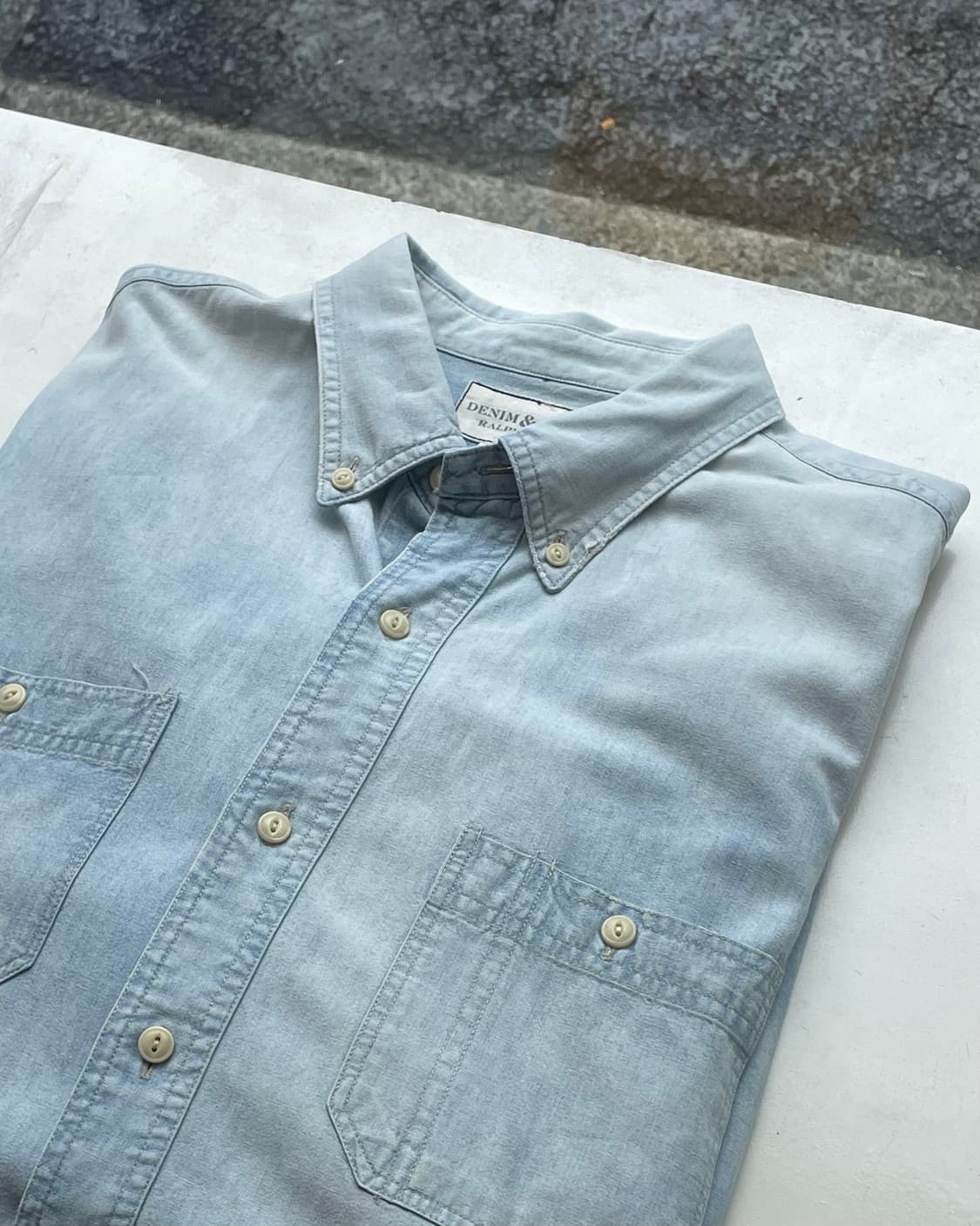 Denim & Supply chambray 데님앤서플라이 샴브레이 셔츠 상품이미지5