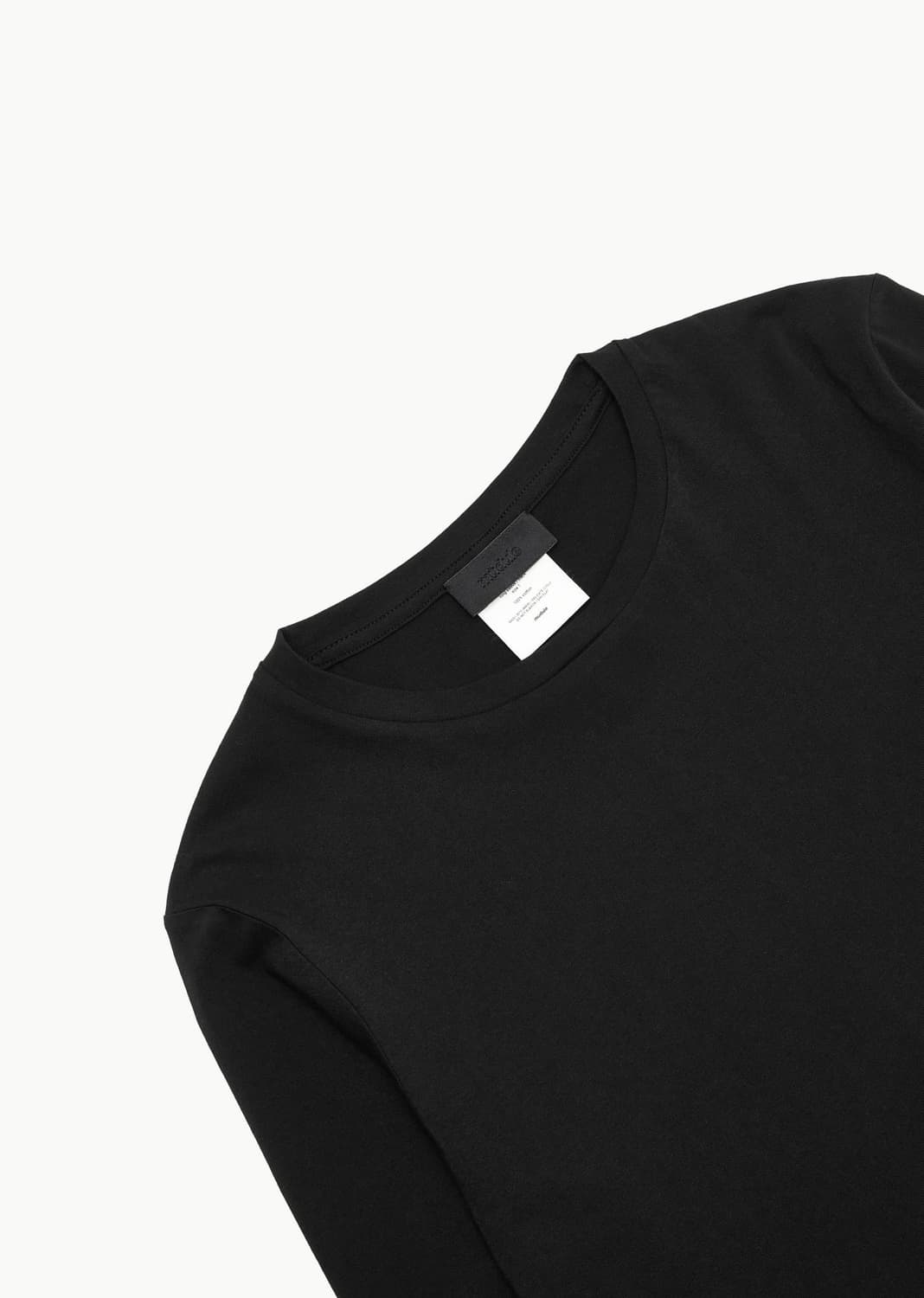 [3] MUDULE SEMI LONGSLEEVE 머듈 세미 롱슬리브 블랙 상품이미지6