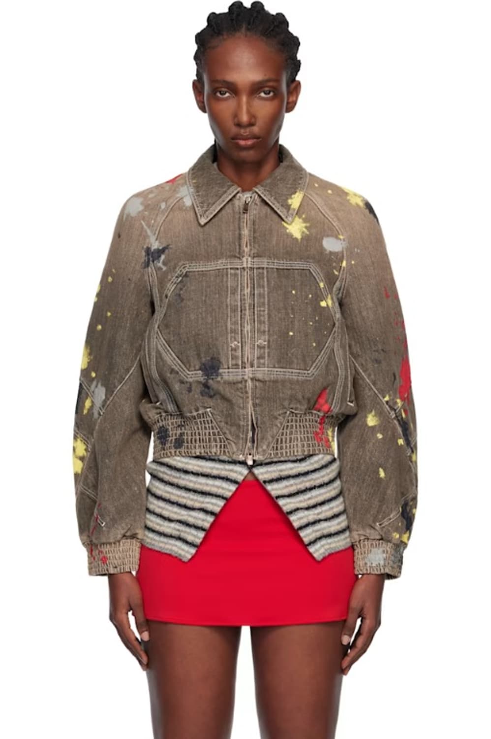 [34]키코 코스타디노브 25fw 페인트 봄버 자켓 상품이미지3