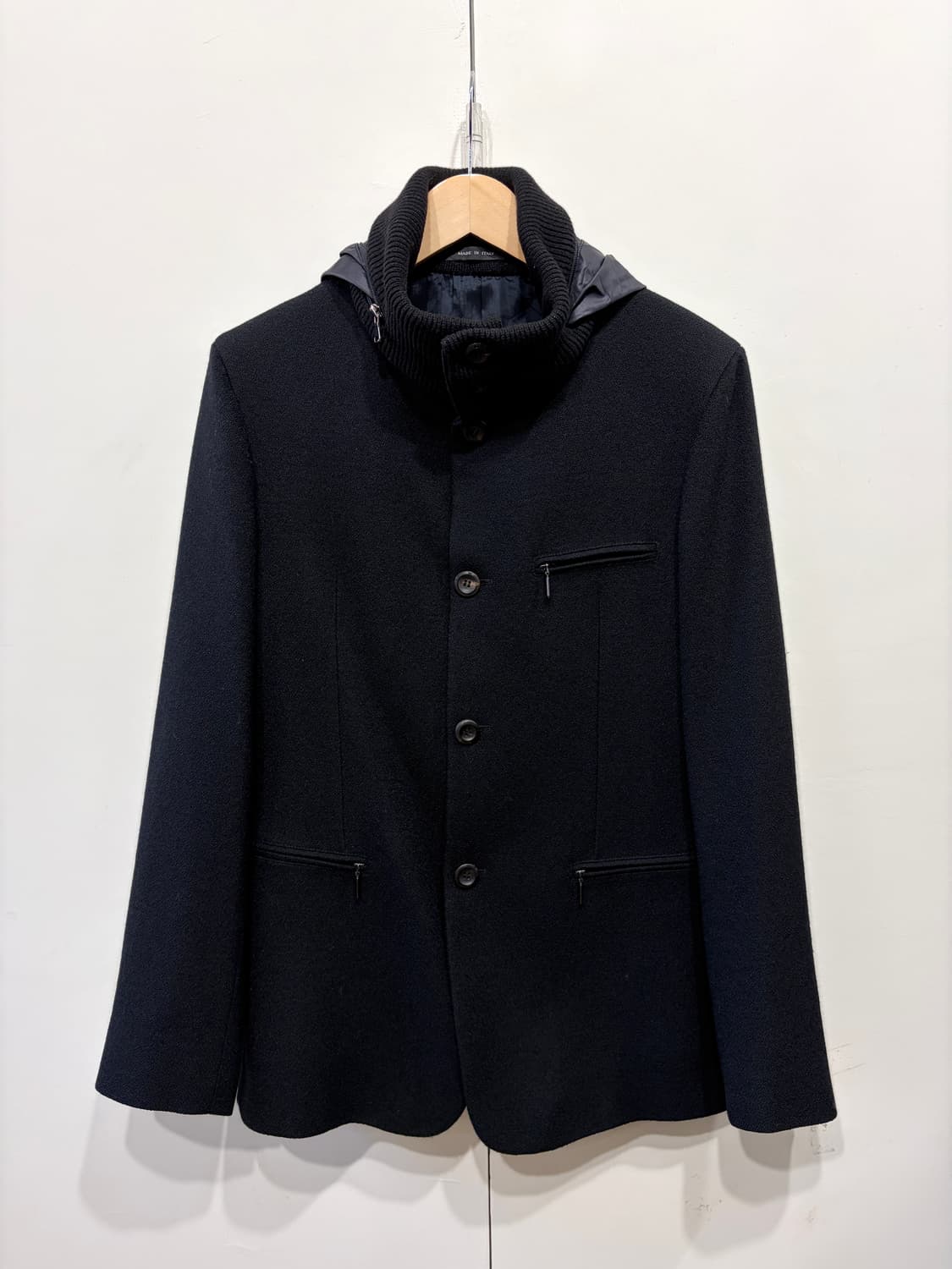 엠포리오 아르마니 싱글 브레스티드 코트 상품이미지1