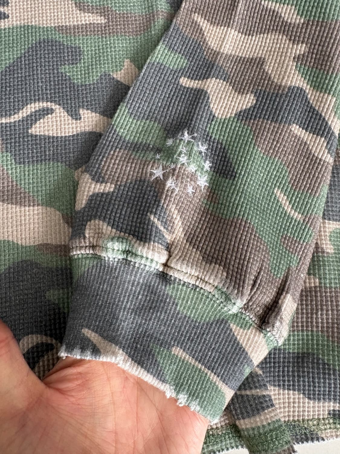 camo waffle thermal ls tee 카모 와플 보온 티 상품이미지7