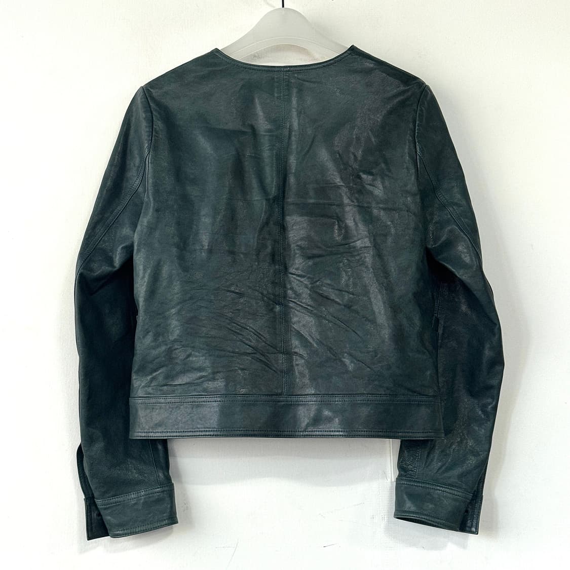 산드로 램스킨 마블 레더 자켓 상품이미지5