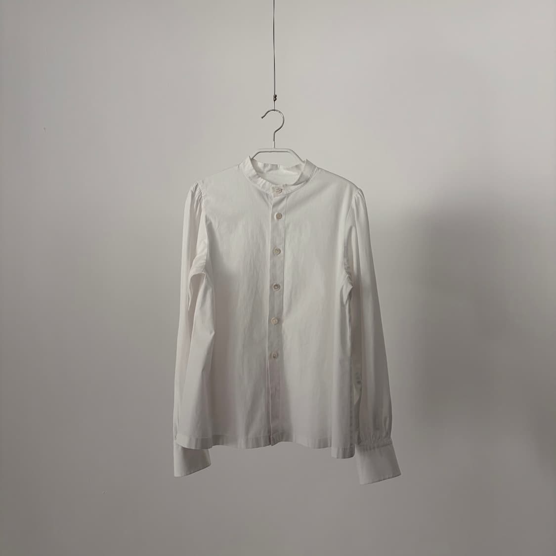 China Collar Shirring Puff Blouse 상품이미지1
