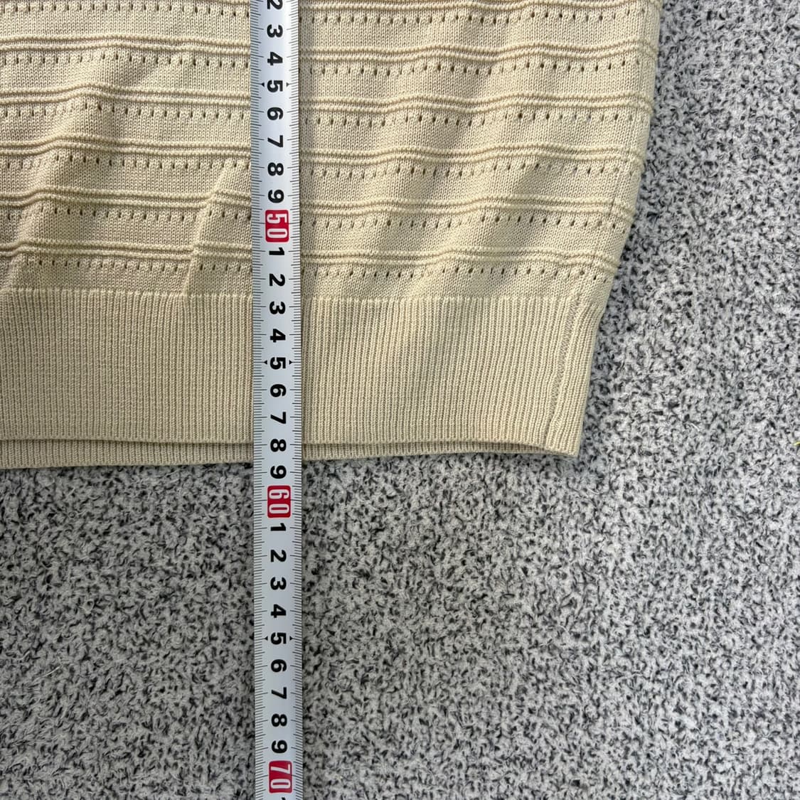 L 폴햄 여성 펀칭 반팔 니트 0401J 상품이미지6