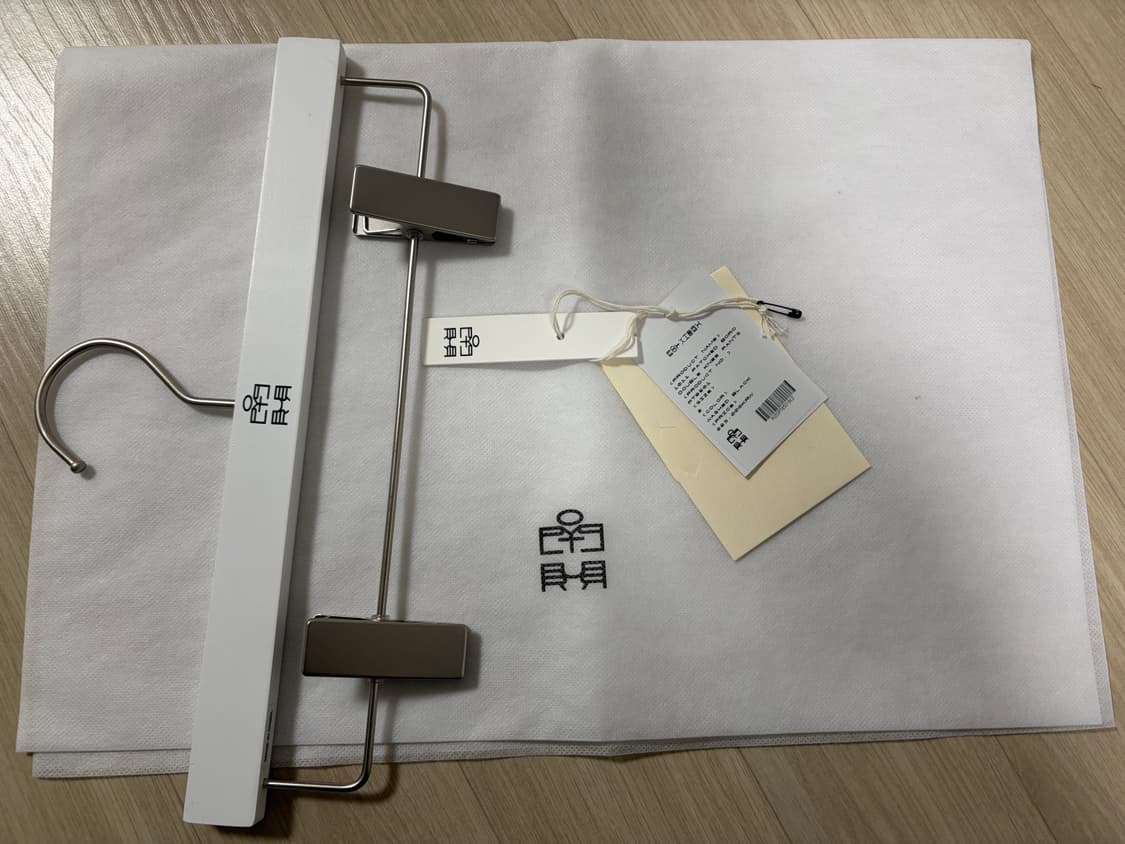 [2] 폴리테루 1011 패치드 보로 더블니 팬츠 워시드 블랙 상품이미지4