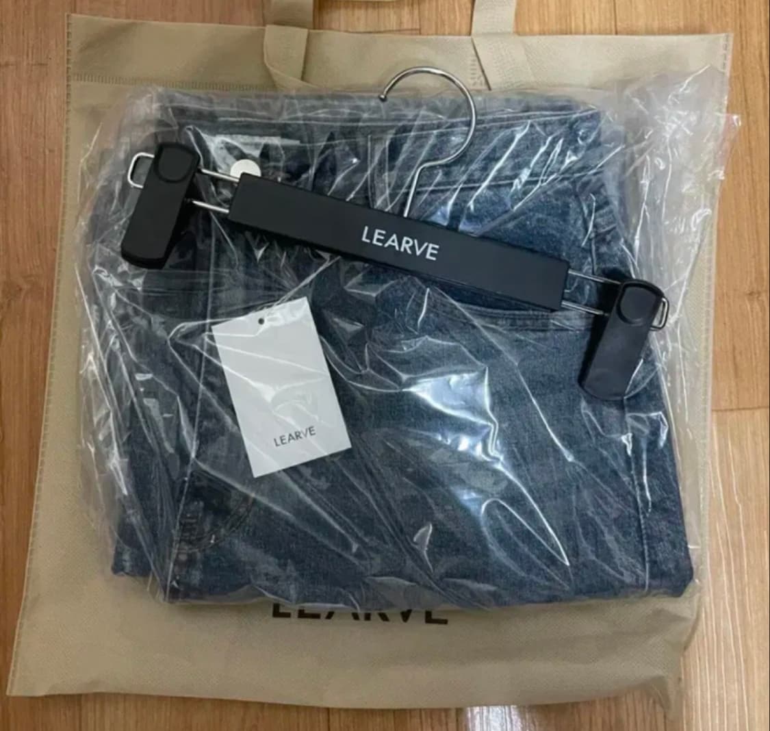 르아브 커브 와이드 데님팬츠 진청 M 상품이미지2