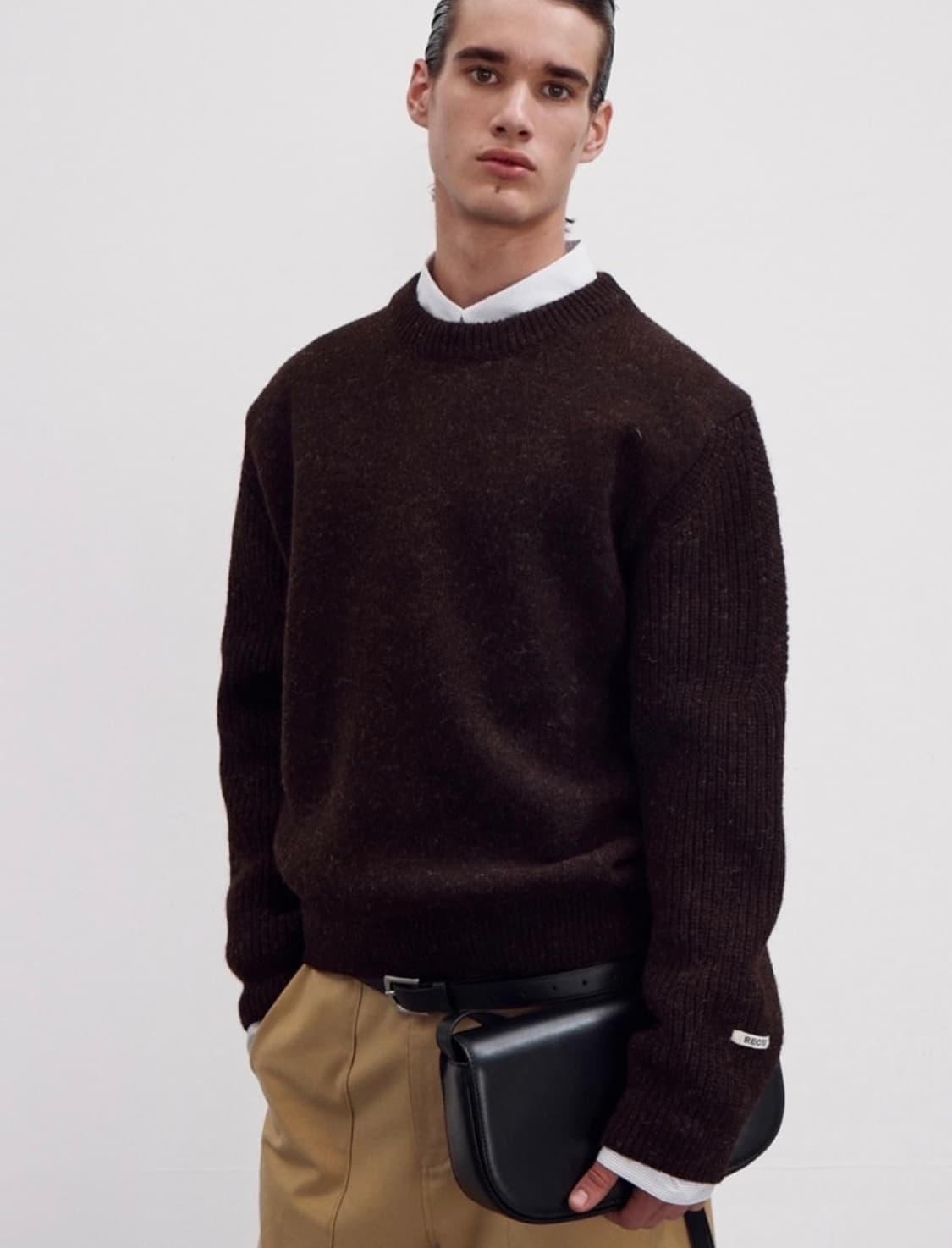 렉토 니트 브라운 스웨터 s 상품이미지2