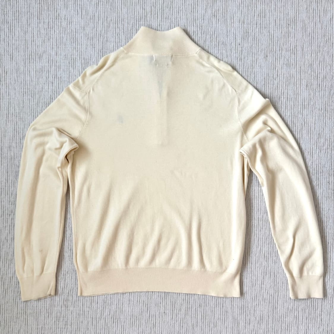 폴로 피마코튼 반집업 니트(크림 컬러) 상품이미지4