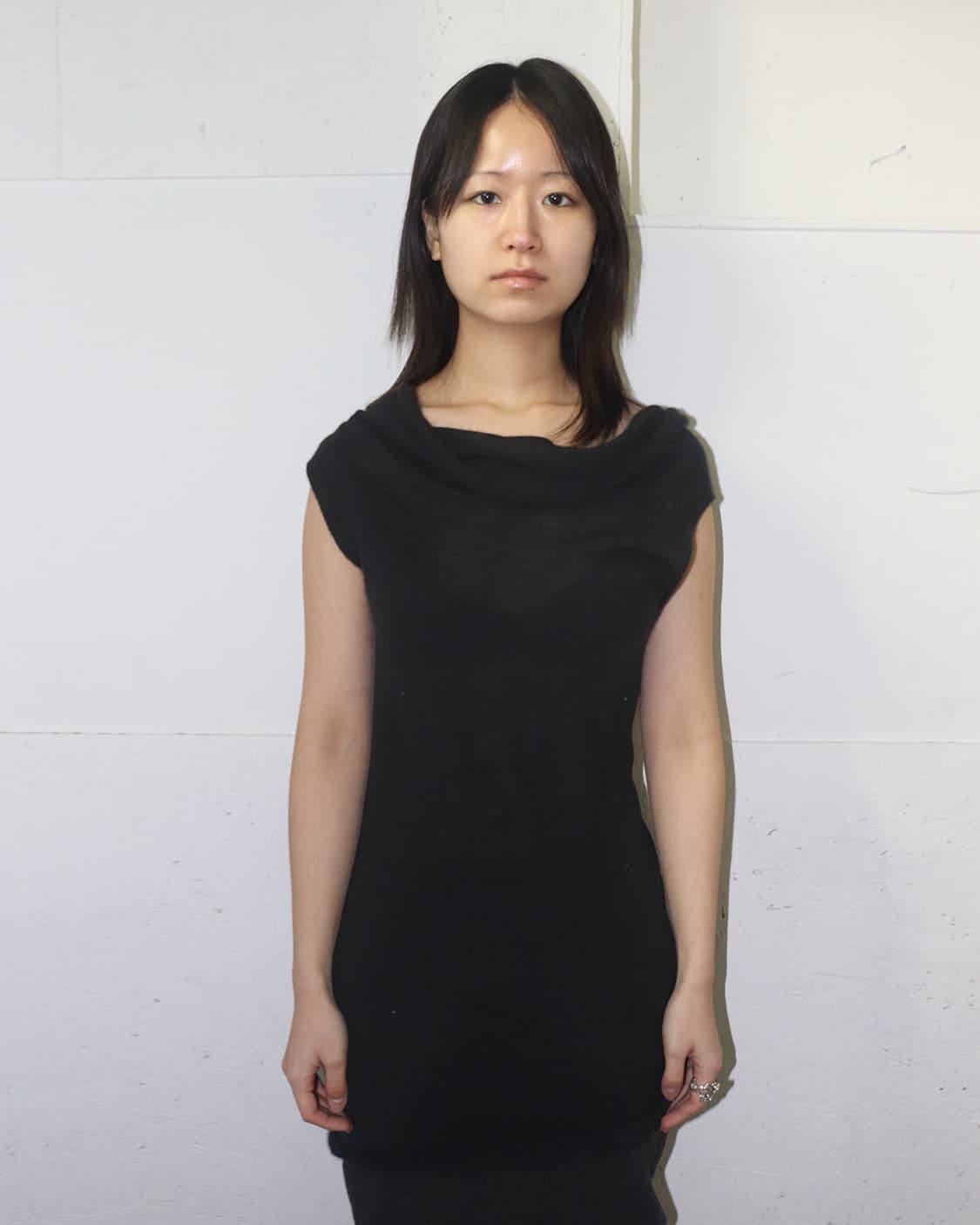 릭 오웬스 07AW "EXPLODER" 드레이프 넥 슬리브리스 니트 상품이미지1