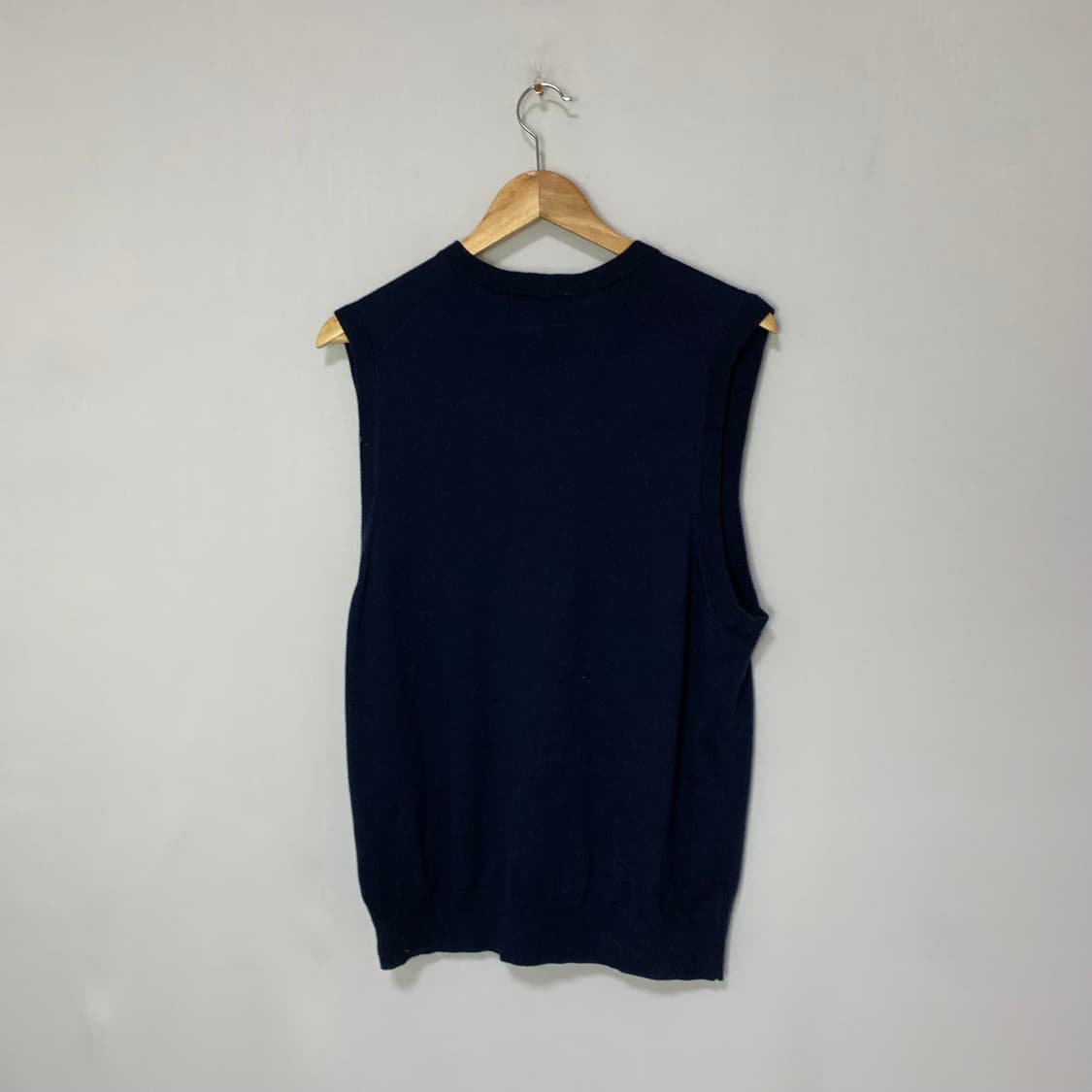 브룩스브라더스 니트 조끼 네이비 M 빈티지 수피마 코튼 상품이미지4