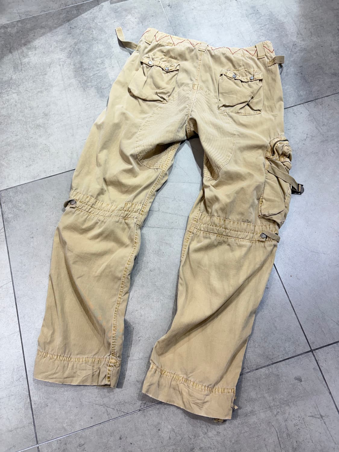 폴로 베이지 유틸리티 탄창 카고팬츠 상품이미지5