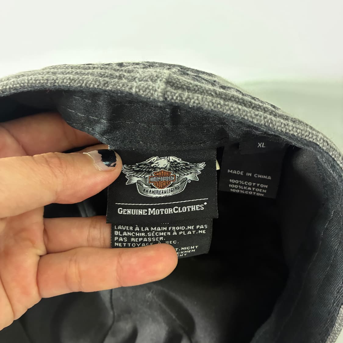 Harley davidson  할리 데이비슨 스컬 엠브로이드 헌팅캡 상품이미지5