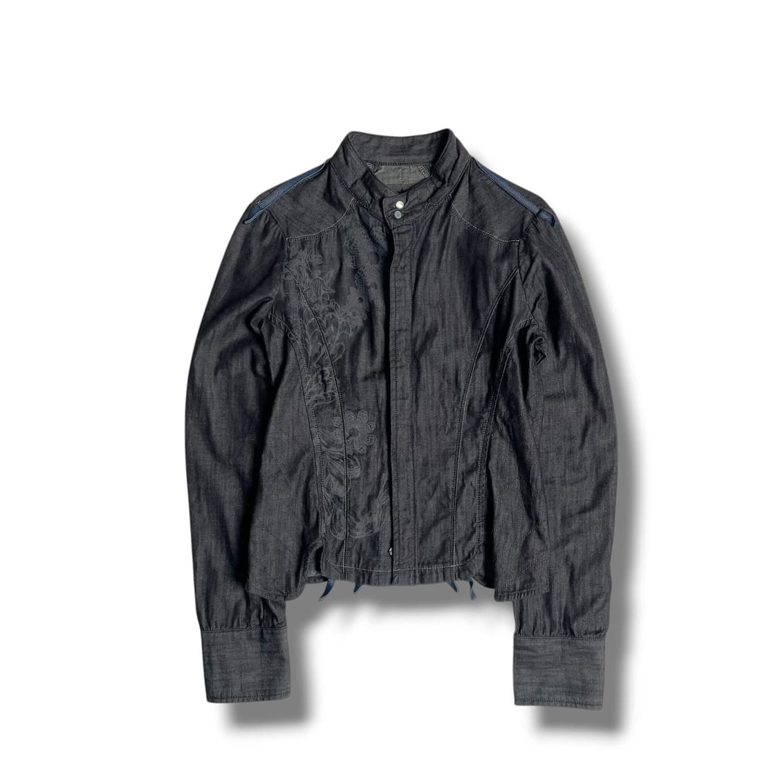 Diesel 플라워 프린팅 스티치 데님 자켓 상품이미지1