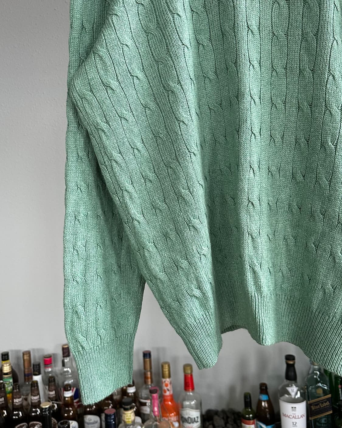 [XL]폴로 랄프로렌 하프집업 꽈배기 케이블 실크 니트 상품이미지5