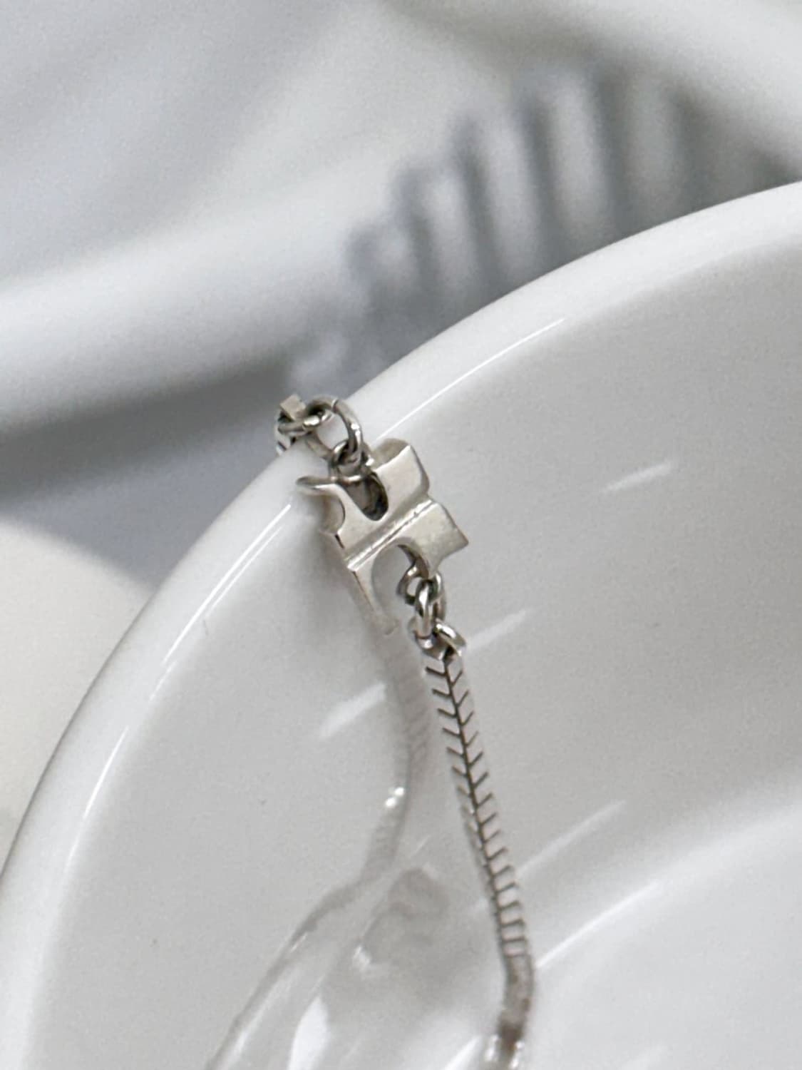 courreges / 꾸레쥬실버925 박스체인 팔찌  상품이미지5