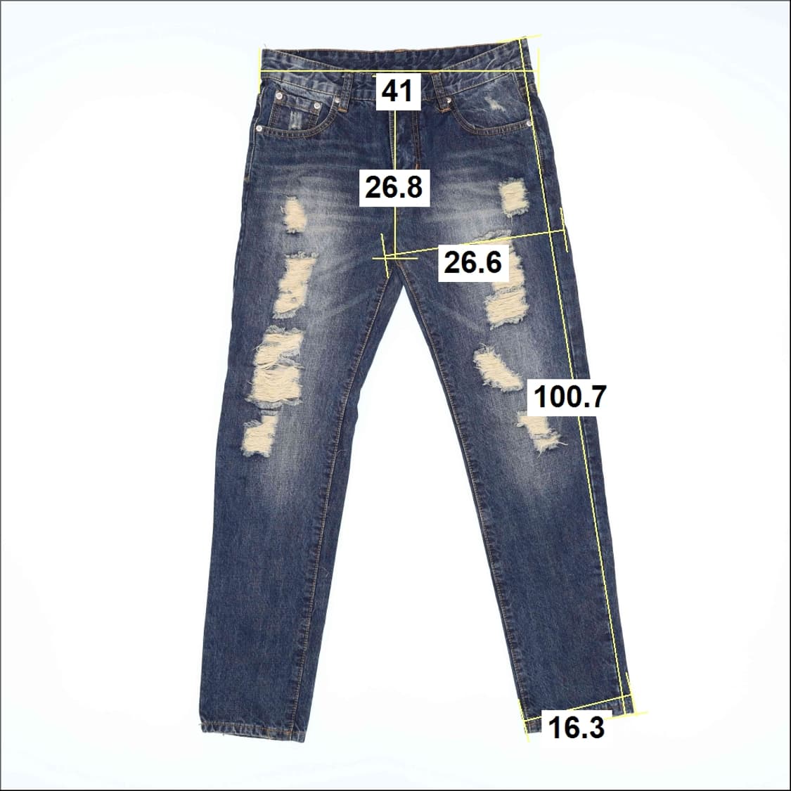 32 디스퀘어드 워싱 데미지 데님 팬츠 N7210 상품이미지8