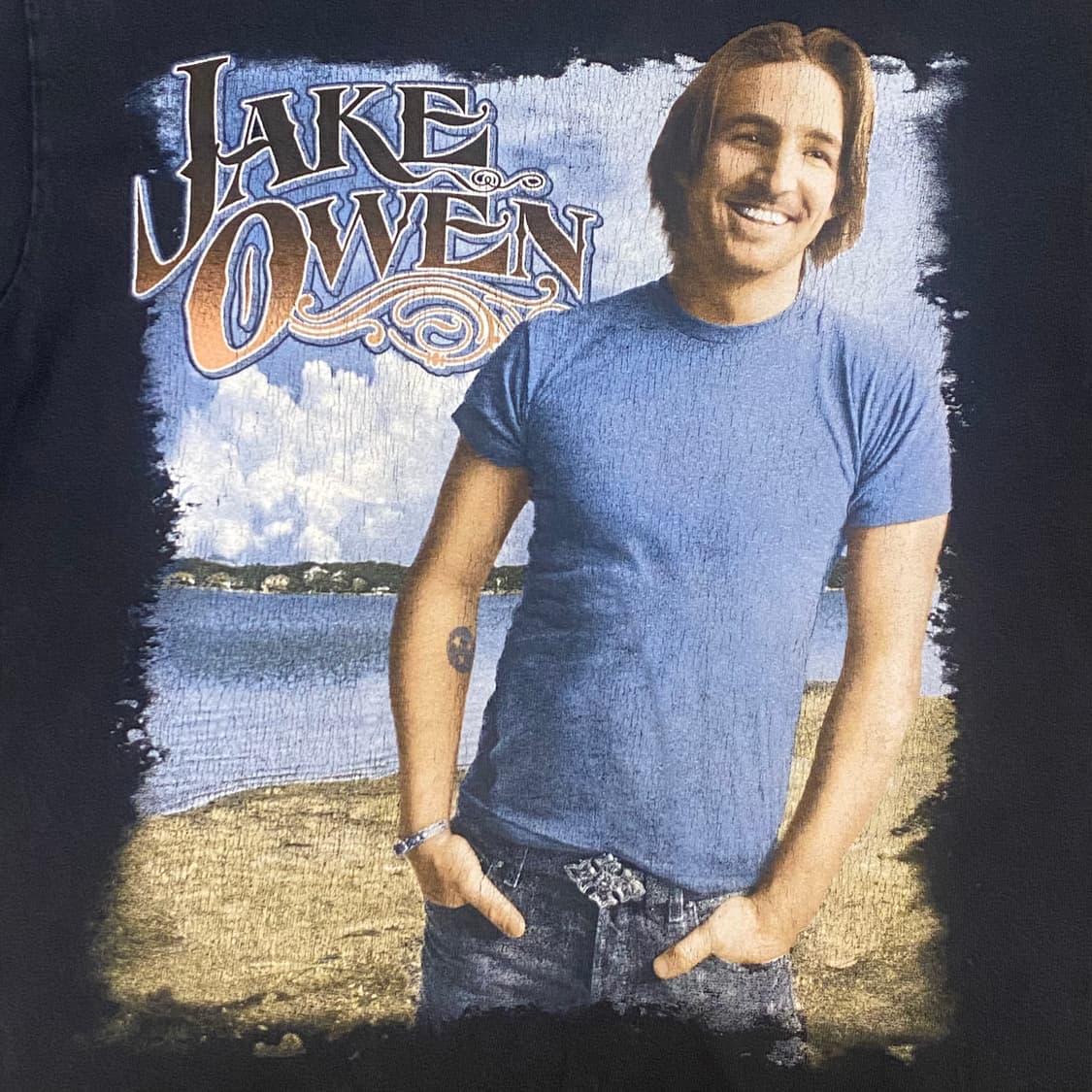 미국 빈티지 가수 제이크 오웬 프린팅 굿즈티 락티셔츠 반팔티 상품이미지3