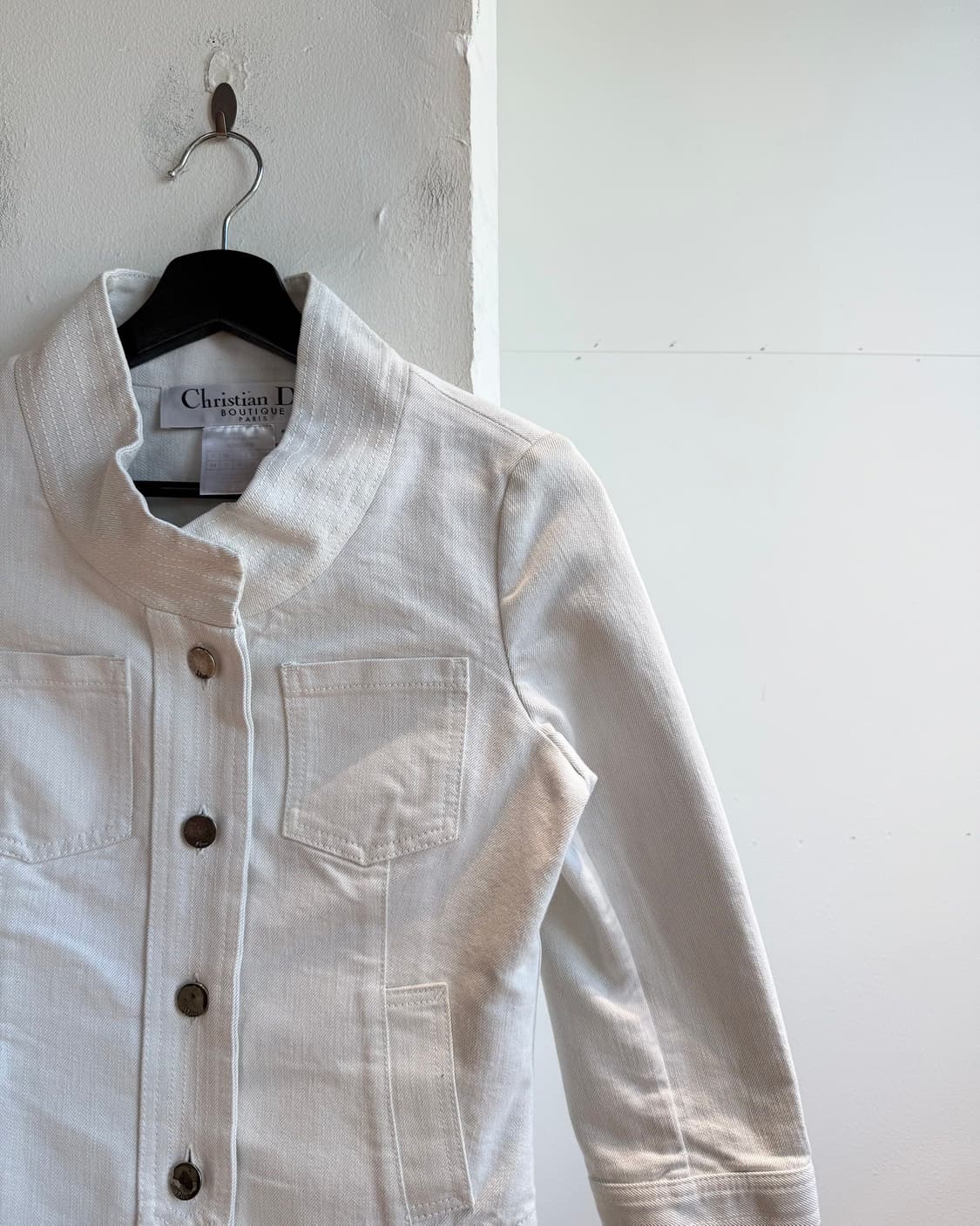 크리스찬 디올 부티크 화이트 데님 자켓  상품이미지5