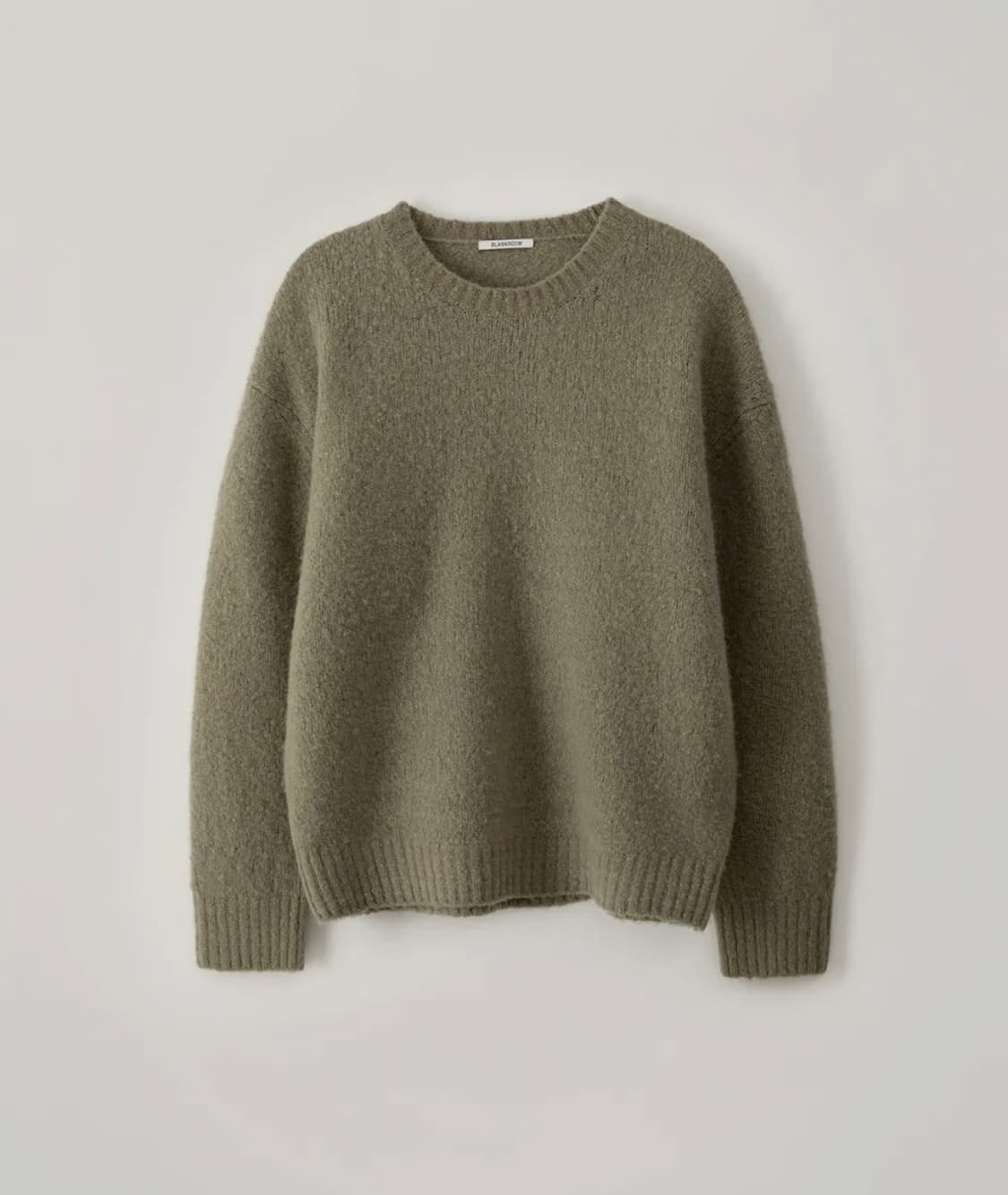 (2) 블랭크룸 버블 크루넥 니트_OLIVE 상품이미지1