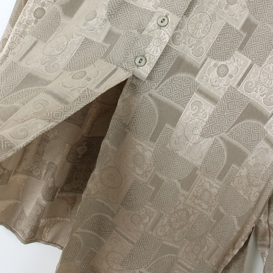 일본 빈티지 플라워 에스닉 패턴 롱 블라우스 상품이미지6