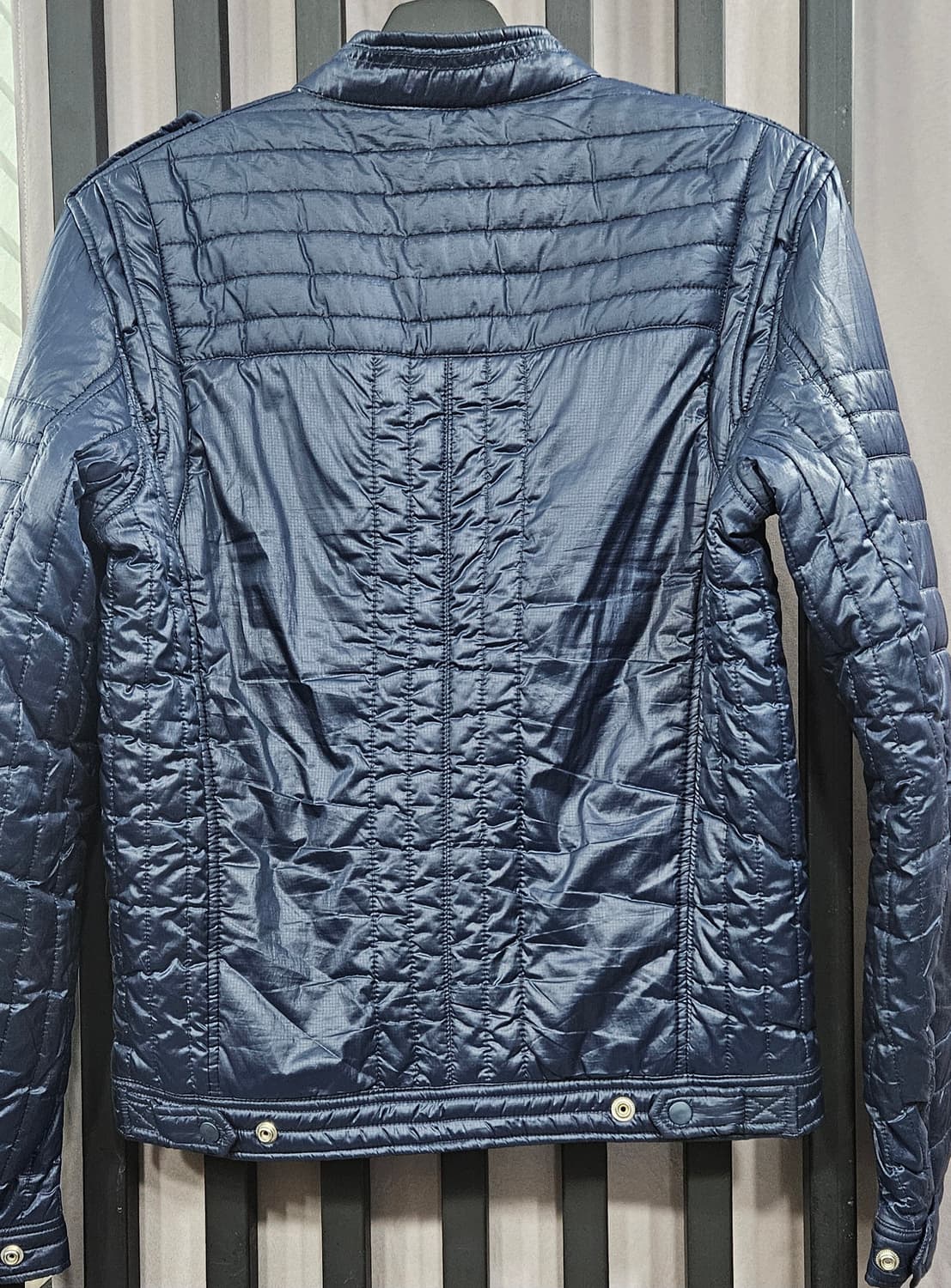 (정품)디젤 유틸리티 경량 바이커 패딩자겟 M 네이비 상품이미지2