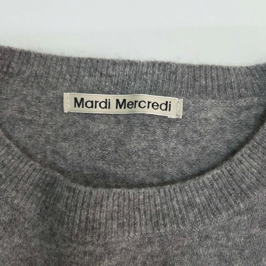 Mardi 마르디 메르크디 울 크롭 걸즈 크루넥 니트(OS) 상품이미지6
