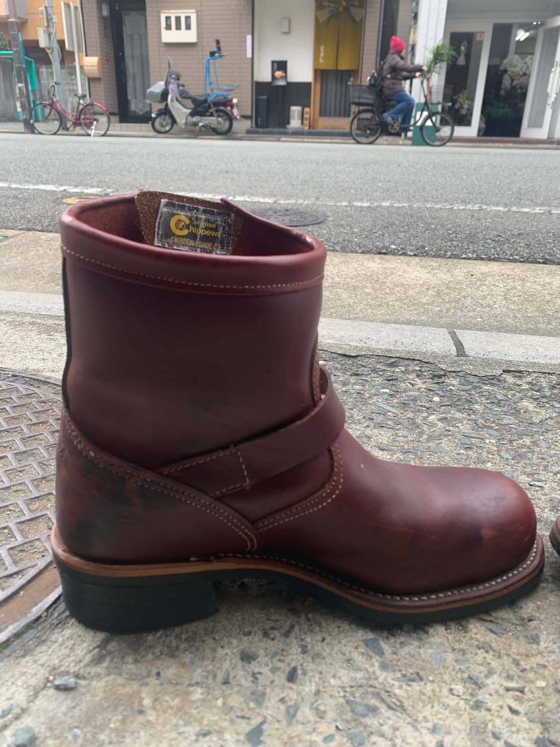 [8.5E] 치페와 엔지니어부츠 체리브라운 (270) 상품이미지8