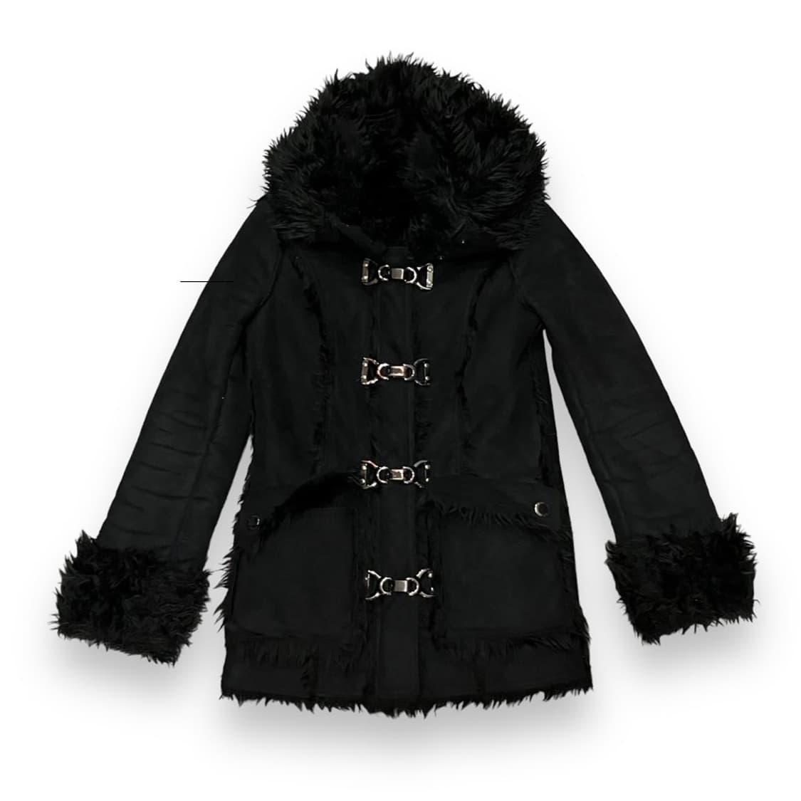 펑크 고스 퍼 코트 상품이미지1