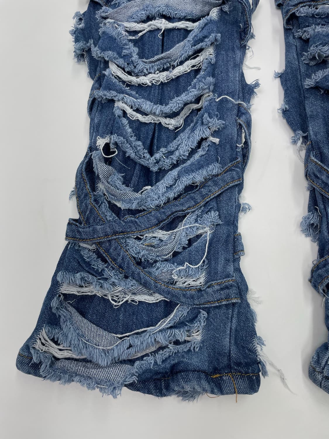 VTG DESTROYED DENIM JEANS 상품이미지5