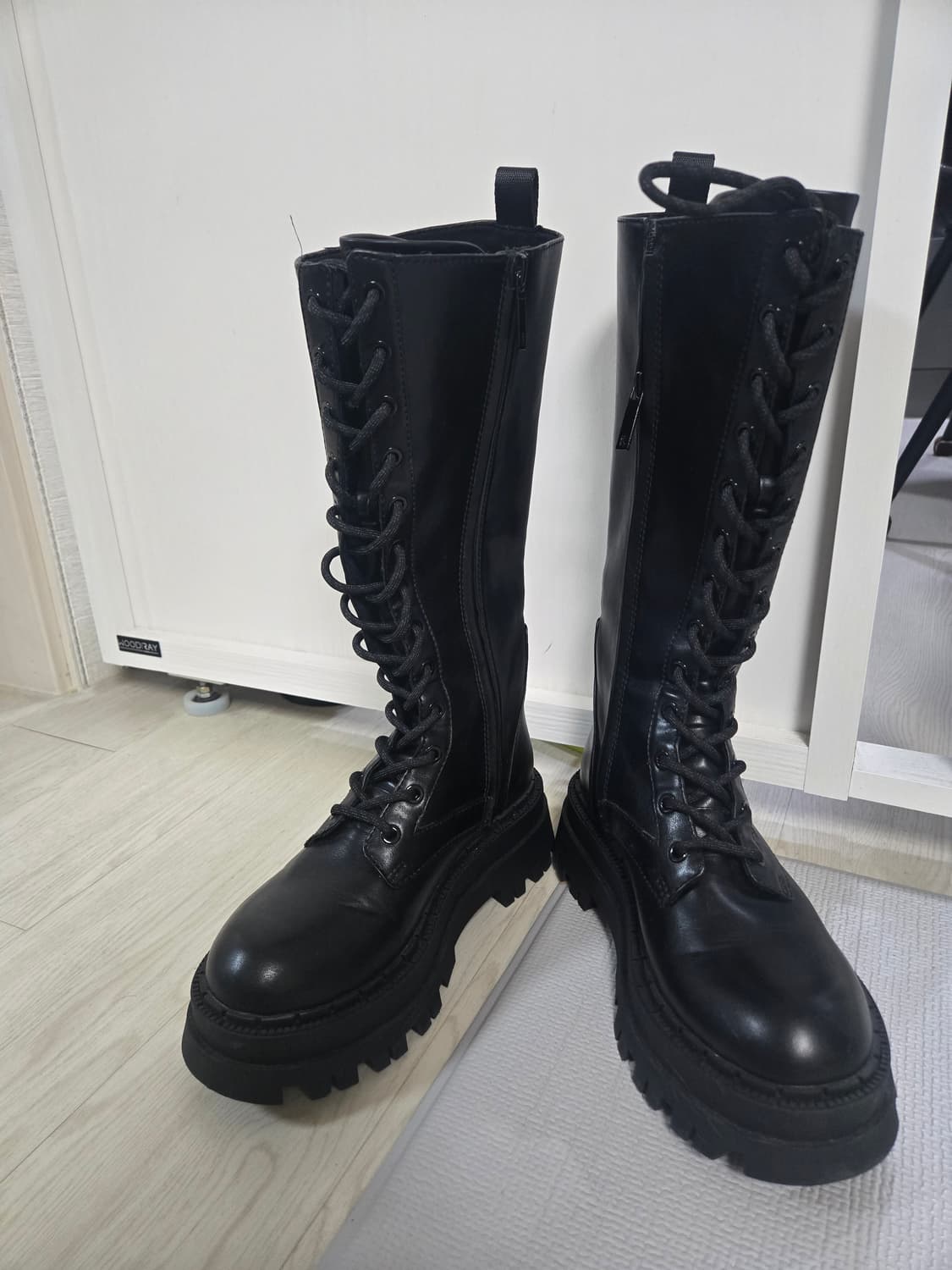 자라 레이스업 부츠 37 상품이미지2