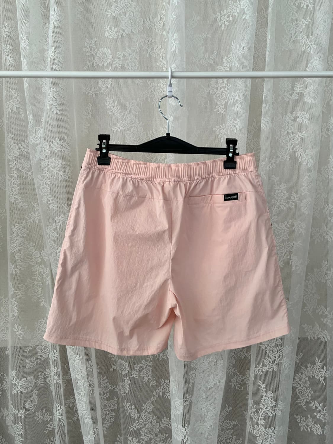 M) 르꼬끄 스포르티브 트랙 반바지 핑크 상품이미지2