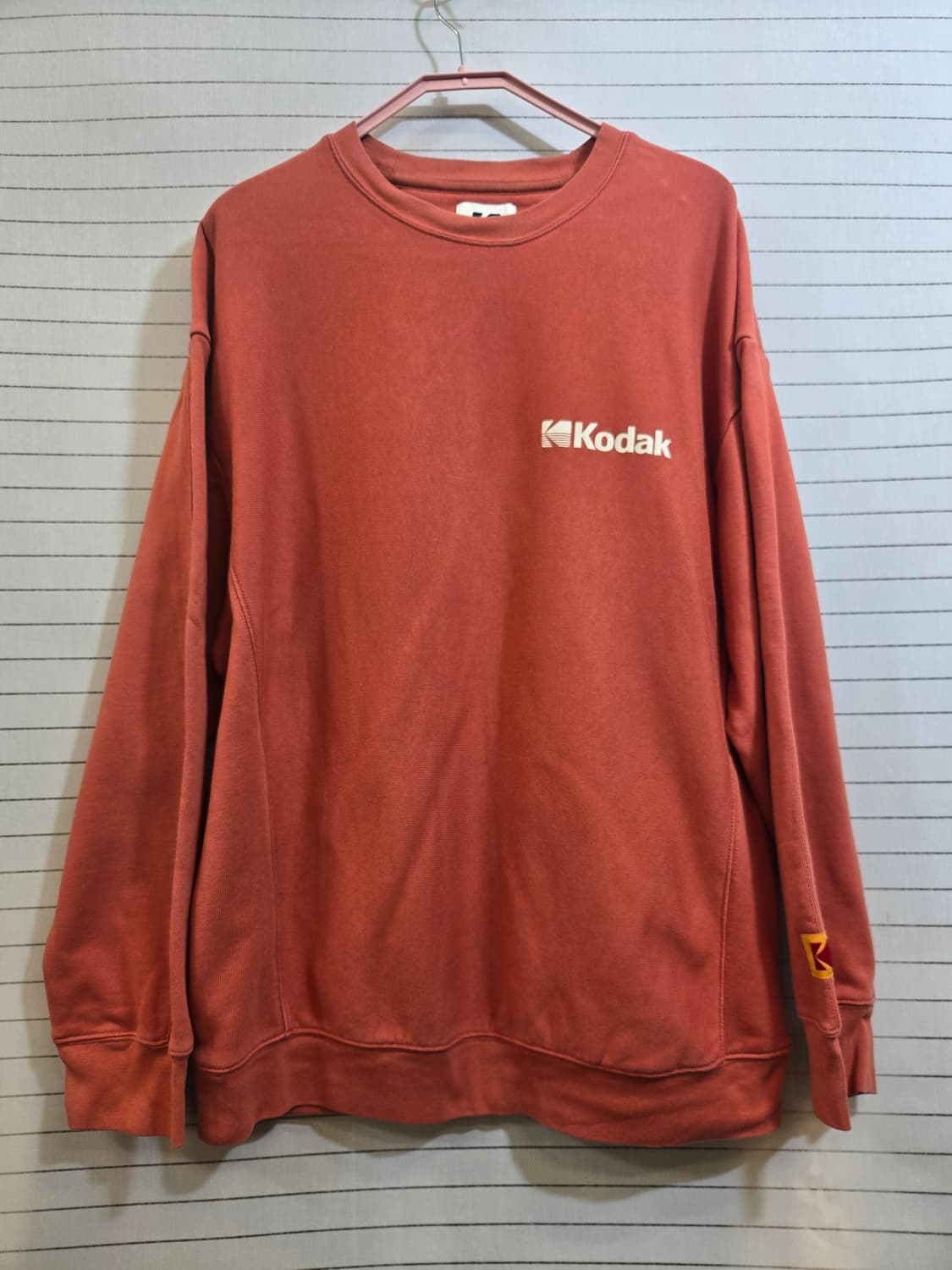 코닥 Kodak 맨투맨 티셔츠 오렌지 상품이미지1