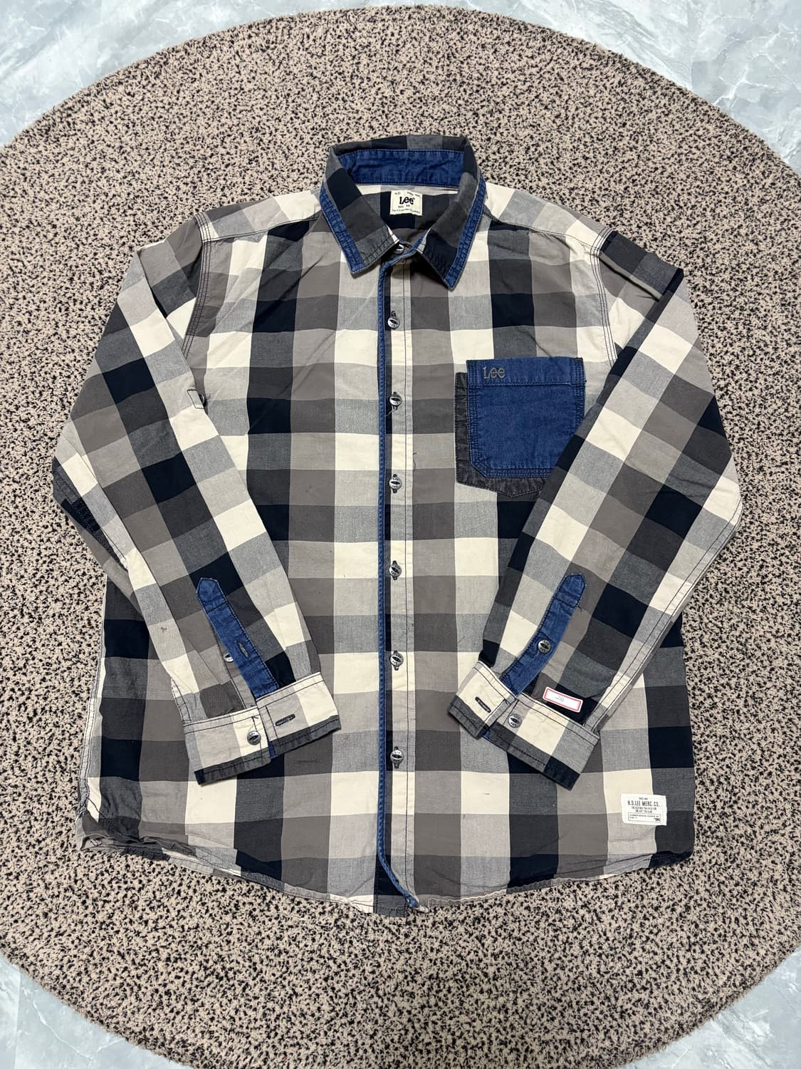 Lee 체크무늬 긴팔 셔츠 상품이미지1