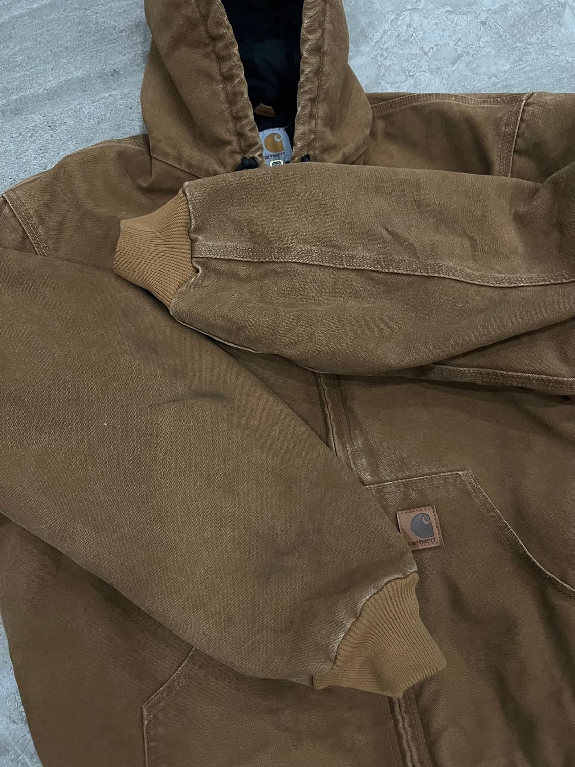 (M)칼하트 덕 액티브 후드자켓 J130 211(BRN) 칼하트브라운 상품이미지8