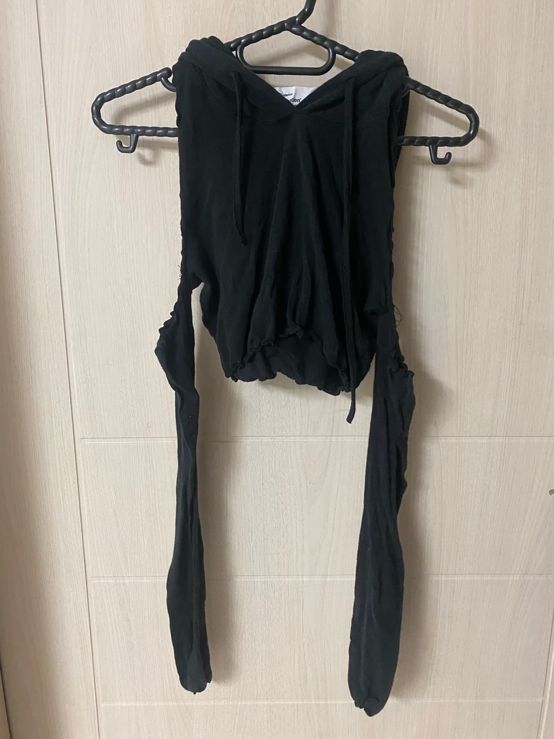 보헴서 크롭 후디 슬리브 상품이미지2