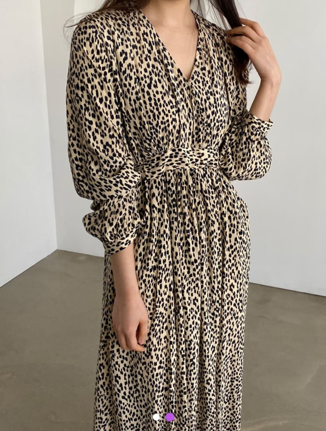 (새상품) 레오파드 롱원피스 상품이미지3